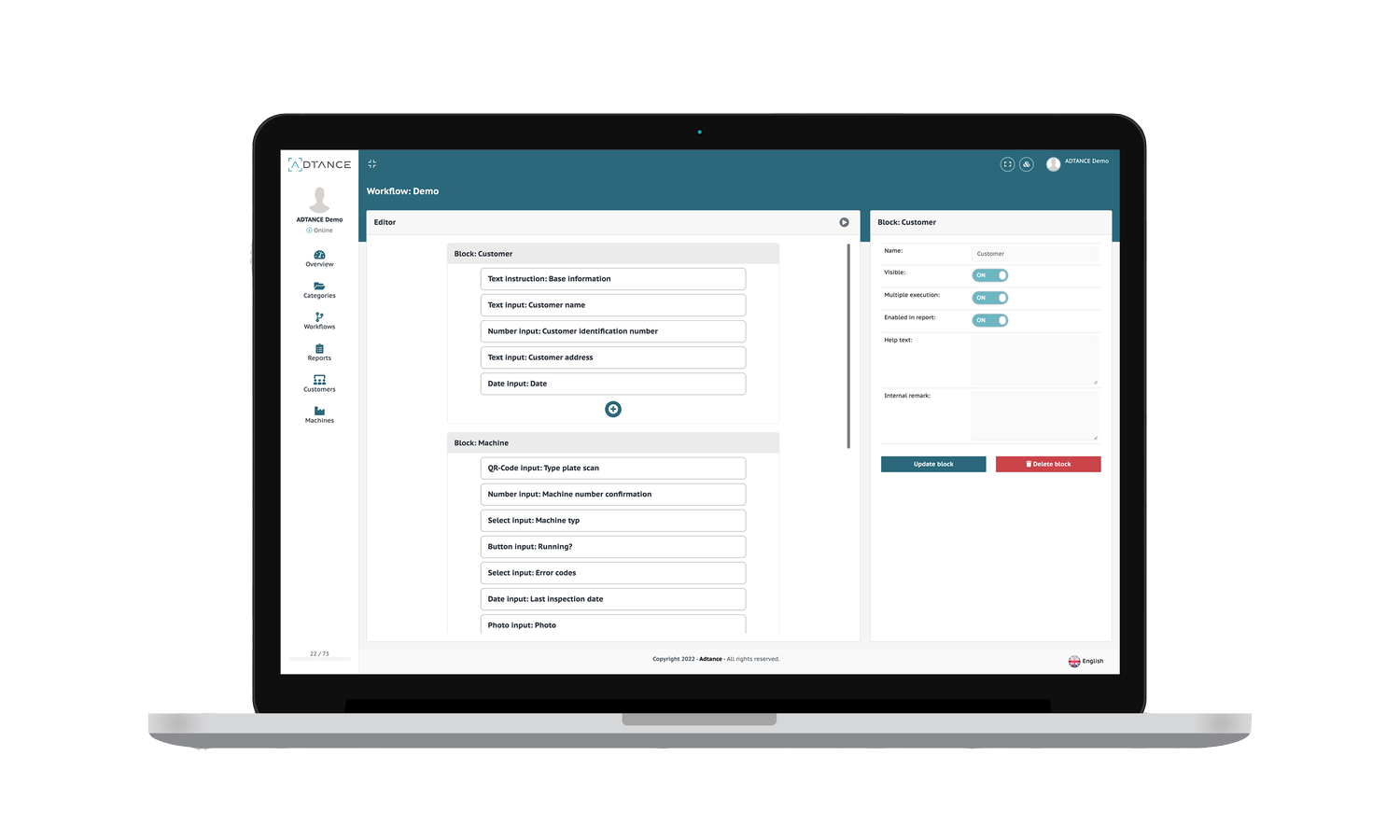 The completely revised editor The Workflow Editor