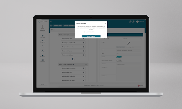 AI Features in ADTANCE Workflow